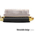 Yusong Hair Brush Set, 2 packs Mini Travel Folding Hairbrush with Mirror for Women Girls, Gold & Silver