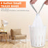 80 Count 4 Gallon Small Drawstring Trash Bags, Unscented White Liners for Bathroom Office Kitchen