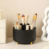 360 Rotating Makeup Brush Holder Organizer, 5 Slot Cup for Cosmetics, Nail Polish, Bathroom Vanity, Black