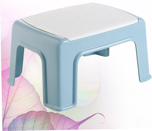 BESPORTBLE Plastic Stool Lightweight Footstool for Small Portable Footrest Sky-Blue Shock-Resistant Load-Bearing