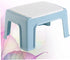 BESPORTBLE Plastic Stool Lightweight Footstool for Small Portable Footrest Sky-Blue Shock-Resistant Load-Bearing