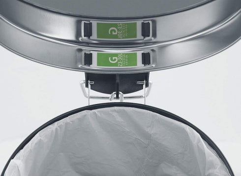 Brabantia PerfectFit Trash Bags, Size G / 6-8 Gallon, Thick Plastic Liners with Tie Tape Drawstring Handles (20 Bags)
