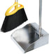 Broom and Dustpan Set for Home, Soft Bristles Indoor Broom with Stainless Steel Dustpan, Kitchen Cleaning Combo