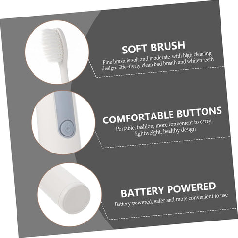KOMBIUDA Electric Toothbrush for Adults with Soft Bristles Smart Automatic Design Powerful and Deep Cleaning Ergonomic