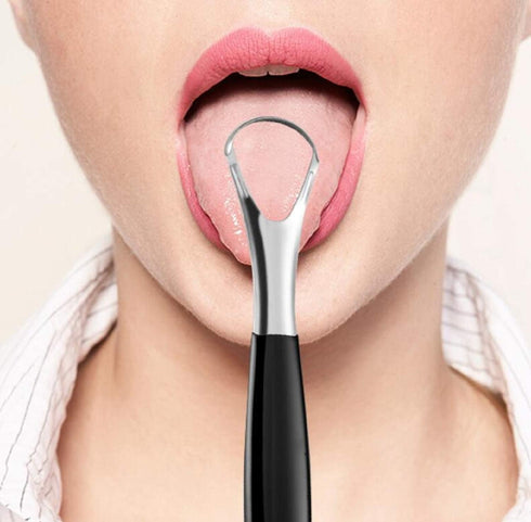 Tongue Scraper Cleaner (3 Pcs), Best Stainless Steel Seller, Use Mouth Wash, Toothpaste for Bad Breath, Handy Travel
