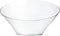 PLASTICPRO Disposable Angled Plastic Bowls - Large Round Serving Bowl, Clear Pack of 4 - Elegant for Party, Snack, or