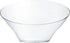 PLASTICPRO Disposable Angled Plastic Bowls, Medium Round Serving Bowl, Clear Pack of 4 for Parties
