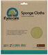 If You Care Sponge Cloths - 5 Count, 100% Natural Cleaning Rags for Kitchen, Bathroom, Reusable