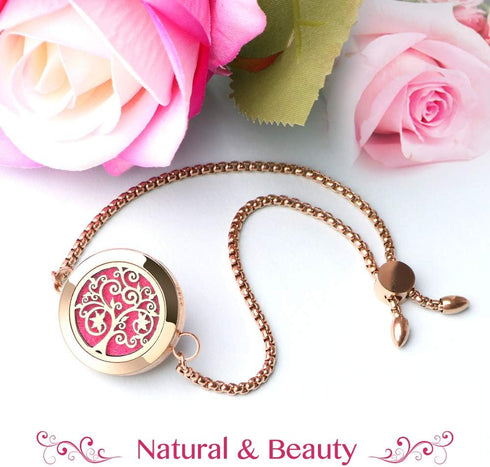Set 24 12 Set ttstar Essential Oil Diffuser Bracelet Stainless Steel Aromatherapy Locket Adjustable Bracelet