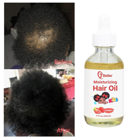Natural Baby Kids Hair Growth Serum Oil, Extra Strength Nourishing Black Seed Oil for Thick and Full Children Hair