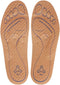 Massaging Insoles for Women Men, Foot Therapy Reflexology Shoe Insoles for Middle-Aged and Elderly (Brown, 10 M US Men)
