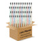 DR PERFECT Prepasted Wheat Charcoal Toothbrush - Individually Wrapped with Sealed Paper Bag, Pack of 144