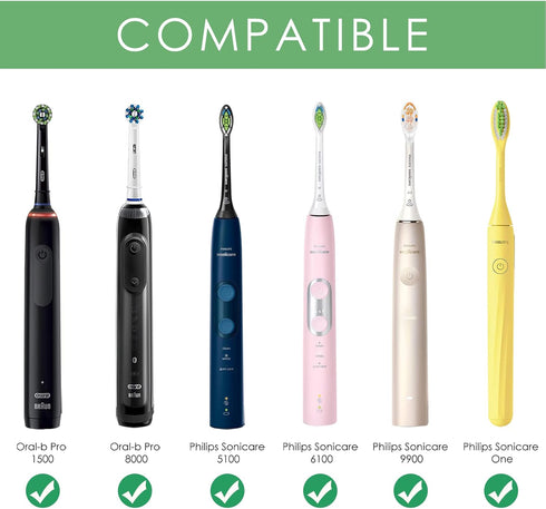 Linkidea Electric Toothbrush Travel Case Holder, Battery Toothbrush Carry Bag Compatible with Oral-b Pro 1500 8000,