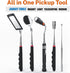 Set 1 15 lb 360 Telescoping Magnetic Pickup Tool with & Pick Up Sticks, Round and Square Adjustable Inspection Mirror