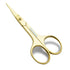 Professional Grooming Scissors, Small Curved Stainless Steel Eyebrow Scissors for Women, Manicure & Beauty