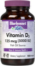 Bluebonnet Nutrition Vitamin D3 5000 IU Softgels, 100 Count, Non GMO, Gluten, Soy & Dairy Free