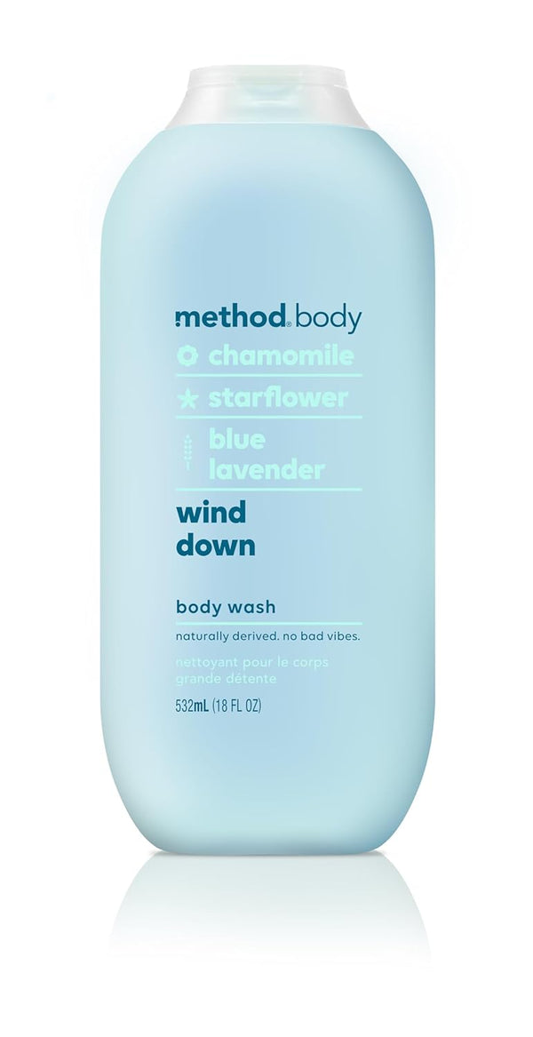 Method Body Wash, Wind Down, 18 oz (Pack of 1), Paraben and Phthalate Free