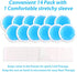 NEWGO Small Ice Packs for Injuries, 14 Pack Round Ice Packs for Face, Hot and Cold Gel Circular Cold Compress
