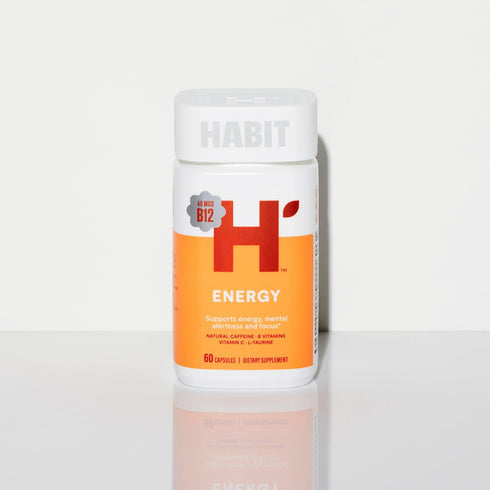 Habit Energy Supplement 2 Pack (120 Capsules) - Supports Energy, Mental Alertness, Natural Caffeine