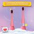 Compatible with Burst Kids Electric Toothbrush Replacement Heads, 6 Pack, Light Pink