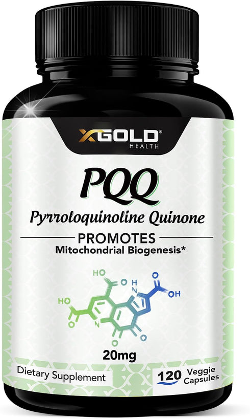 PQQ Supplement Veggie Capsules (Pyrroloquinoline Quinone), 99.7%+ Highly Purified - 120 CT