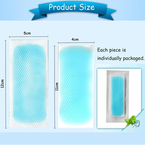 20 Sheets Cooling Patches for Fever Discomfort, Kids Cool Pads to Soothe Headache Pain (20 Sheets)