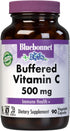 BlueBonnet Buffered Vitamin C 500mg Vegetable Capsules - 90 Count, White