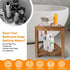 BHNJUTM 14.5 Corner Shower Stool in,Shower Foot Rest with Storage Shelf, Shower Shaving Stool for Shaving Legs, Shower