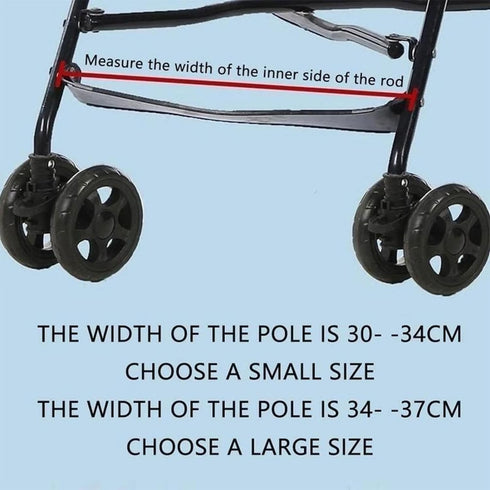 NexusPulse 1 Set (37cm) Adjustable Stroller Footrest Replacement, Universal Fit Car Seat Foot Rest for Toddlers