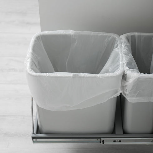 108 Count Small Trash Bags, 2.6 Gallon White Liners for Bathroom Office Bedroom Kitchen