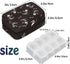 QsirBC 7 Halloween Skull Art Daily Pill Organizer Travel Medicine Container Holder Bag Small Weekly Pills Case Box Day
