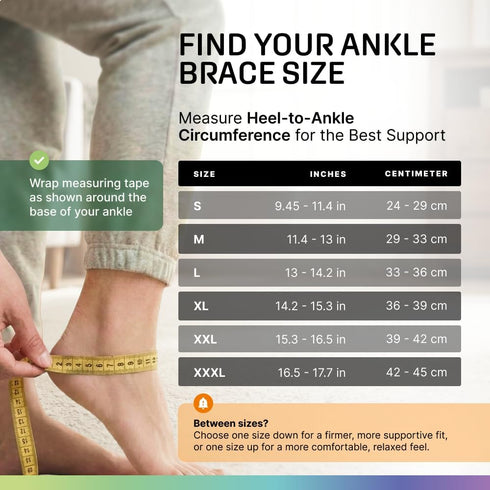 Modvel Ankle Brace for Women & Men - Compression Ankle Sleeve & Foot Brace, Right Left Ankle Support for Sprained