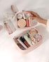 Pocmimut Mini Makeup Bag, Clear Cute Travel Makeup Pouch, Car Essentials Organizer for Women - Pink