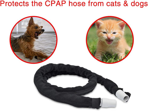 iGuerburn 6ft CPAP Hose Cover for All 6ft Tubing, Full Length Zipper, Reduce Condensation & Noise, Cat Proof