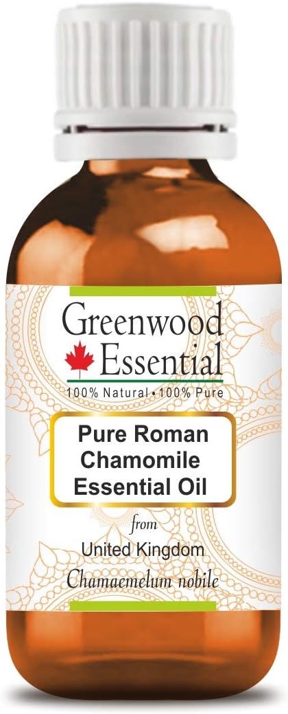 Pure Roman Chamomile Essential Oil 5ml (0.16 oz) - Chamaemelum nobile, Steam Distilled