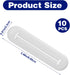 Xinjoduz 10 Pack 2.6" Toothpaste Tube Squeezers, White PP Reusable Toothpaste Dispenser Clip & Tube Squeezer Tool