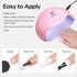 modelones Gel Nail Polish Set, 2 Pcs 15ml Pure Black and White Soak Off LED UV Gel Polish Kit for Women