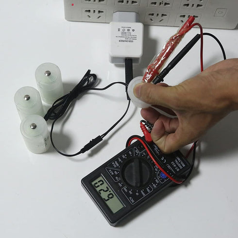 Hqkfuybl 1.5V-6V USB to D Alkaline Battery Replacement for LED Light Decorations Lamp Toy Vacuum and More