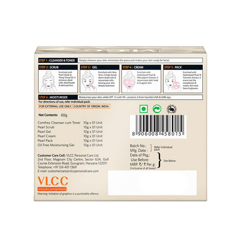 VLCC Natural Sciences Pearl Facial Kit, 60 Gram (2.11 Ounce)
