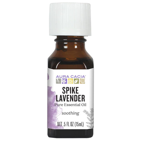 Aura Cacia Lavender (Spike) Essential Oil - 0.5-Ounce Bottle