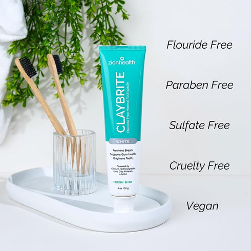 ClayBrite Mineral Toothpaste, 4 oz, White
