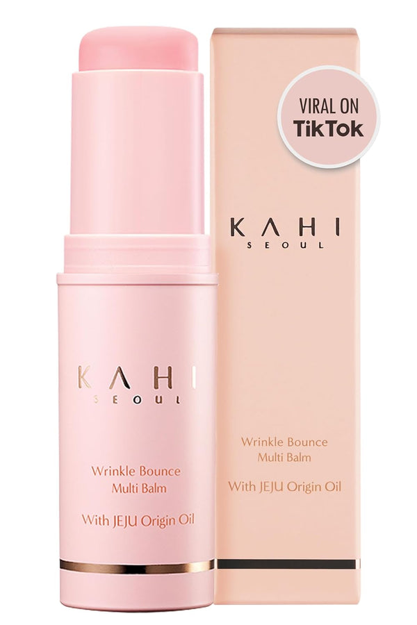 KAHI Wrinkle Bounce Multi Balm Facial Moisturizer | All-in-One Hydrating Lip Balm, Eye Cream, Neck Cream, Face Mist
