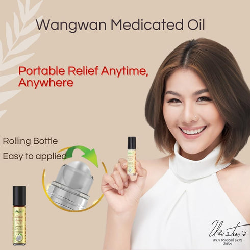 Wangwan Concentrete Organic Remedy Massage Oil - Soothing Relief for Muscle and Joint Comfort - Herbal relief for Back, Neck, Knee, Shoulder, Foot Massage (8CC (0.28 oz))