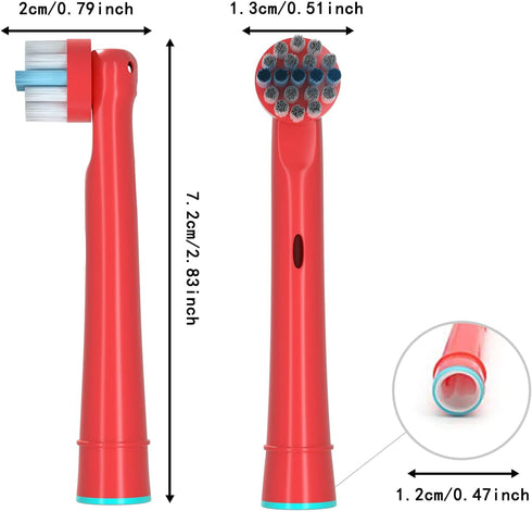 Kids Toothbrush Replacement Heads for Oral B Electric Toothbrush, Soft Bristles, 8 Pack