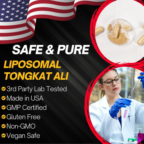 Liposomal Longjack Tongkat Ali Extract Capsules 200x Strength | 200,000 mg | Performance Drive Muscle Mass
