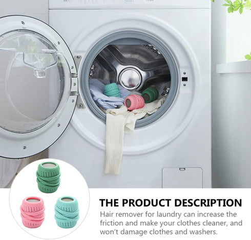 Gatuida Fabric Softener, 3pcs Set Laundry Ball Dispenser for Washing Machine, TPE Household Friendly