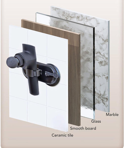 Wall-Mounted Suction Cup Holder for Hands Massage Gun