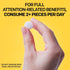 NATURAL STACKS Focus Bites for Productivity & Cognition | Clinically Tested Paraxanthine Supplement | 30 Melon Mint