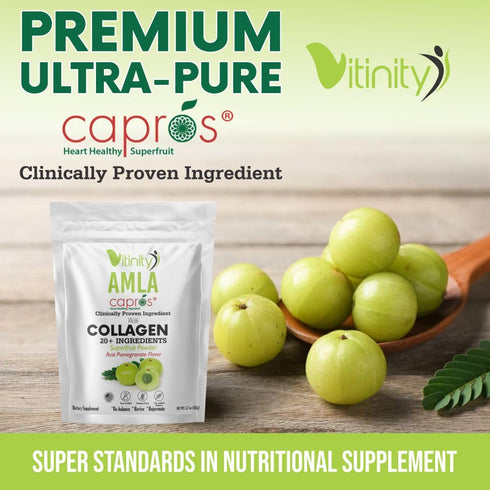 AMLA SUPERFOOD Collagen Powder, 20+ Key Ingredients for Adults, Fast-Acting Liquid Delivery (30 Day Supply)