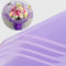 EMITAOHWF 20-Sheet Purple Flower Wrapping Paper with Purple Edge, Waterproof for DIY Craft, Gift Packaging